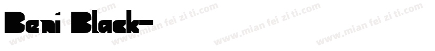 Beni Black字体转换